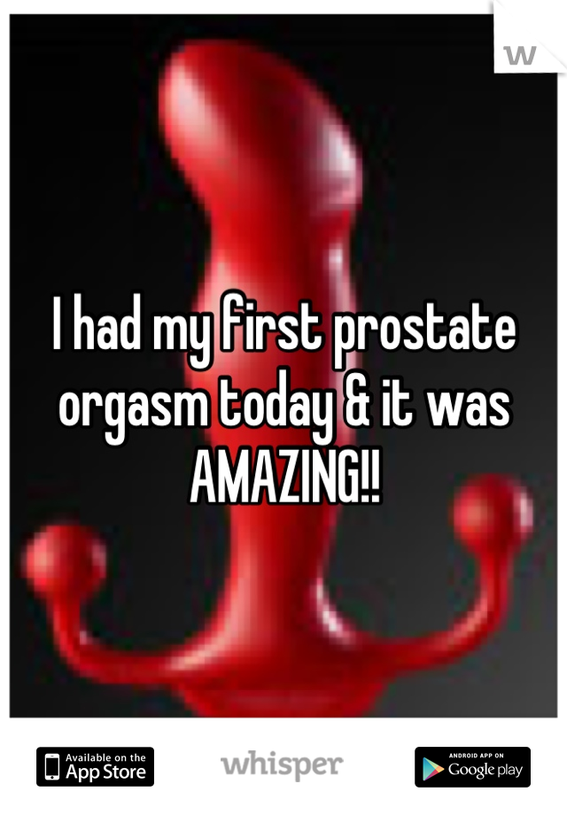 My First Prostate Orgasm